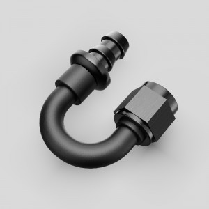 Fine girevole per spingere il tipi di tipi di tipi barb a barb per il raccordo per tubo per la linea in gomma kit di raffreddamento a combustibile per olio